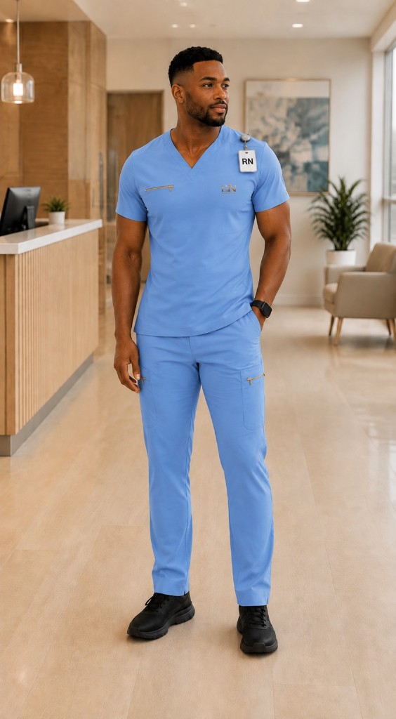 RNroadmap nurse in clinical scrubs